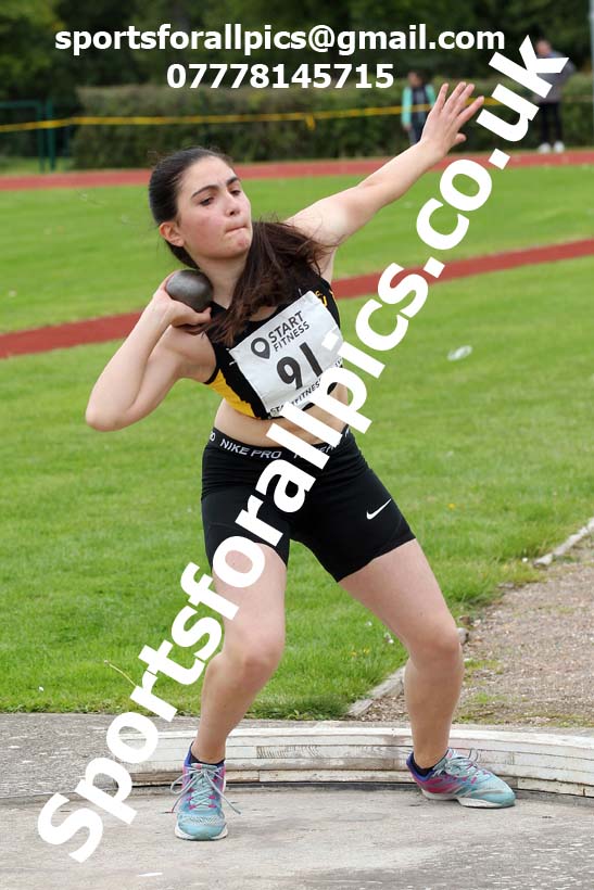 Shot putt, NECAA Open Meeting, Morpeth, Sunday, September 27th. David T. Hewitson/Sports for All Pics